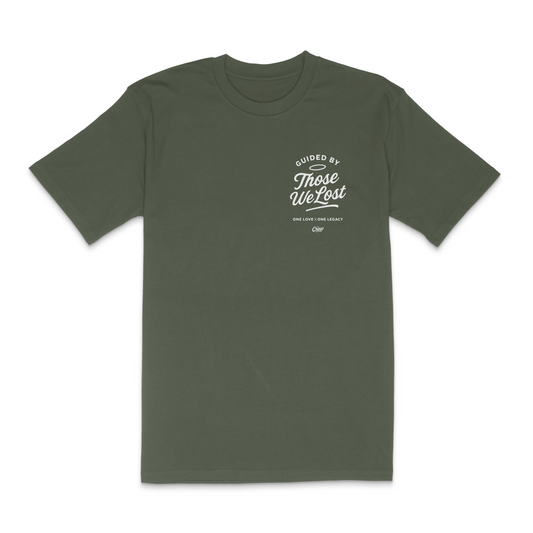 Guided by Those We Lost – Memorial Tee ARMY GREEN