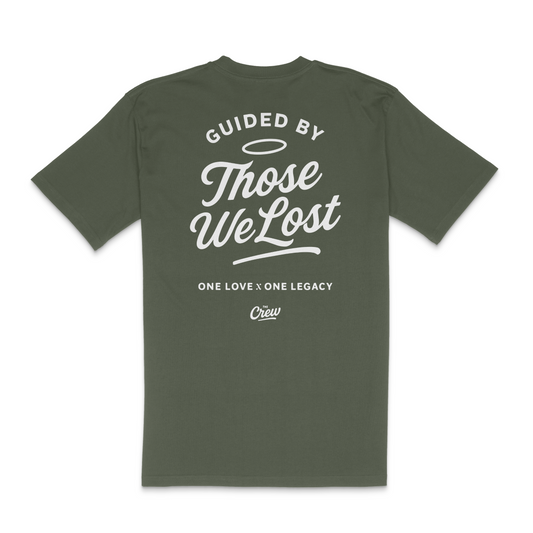 Guided by Those We Lost – Memorial Tee ARMY GREEN